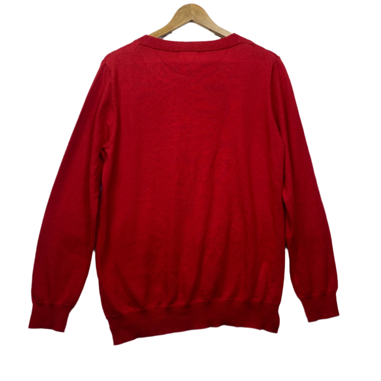 Capture Jumper Size XL Red Long Sleeve Wool Blend Lightweight