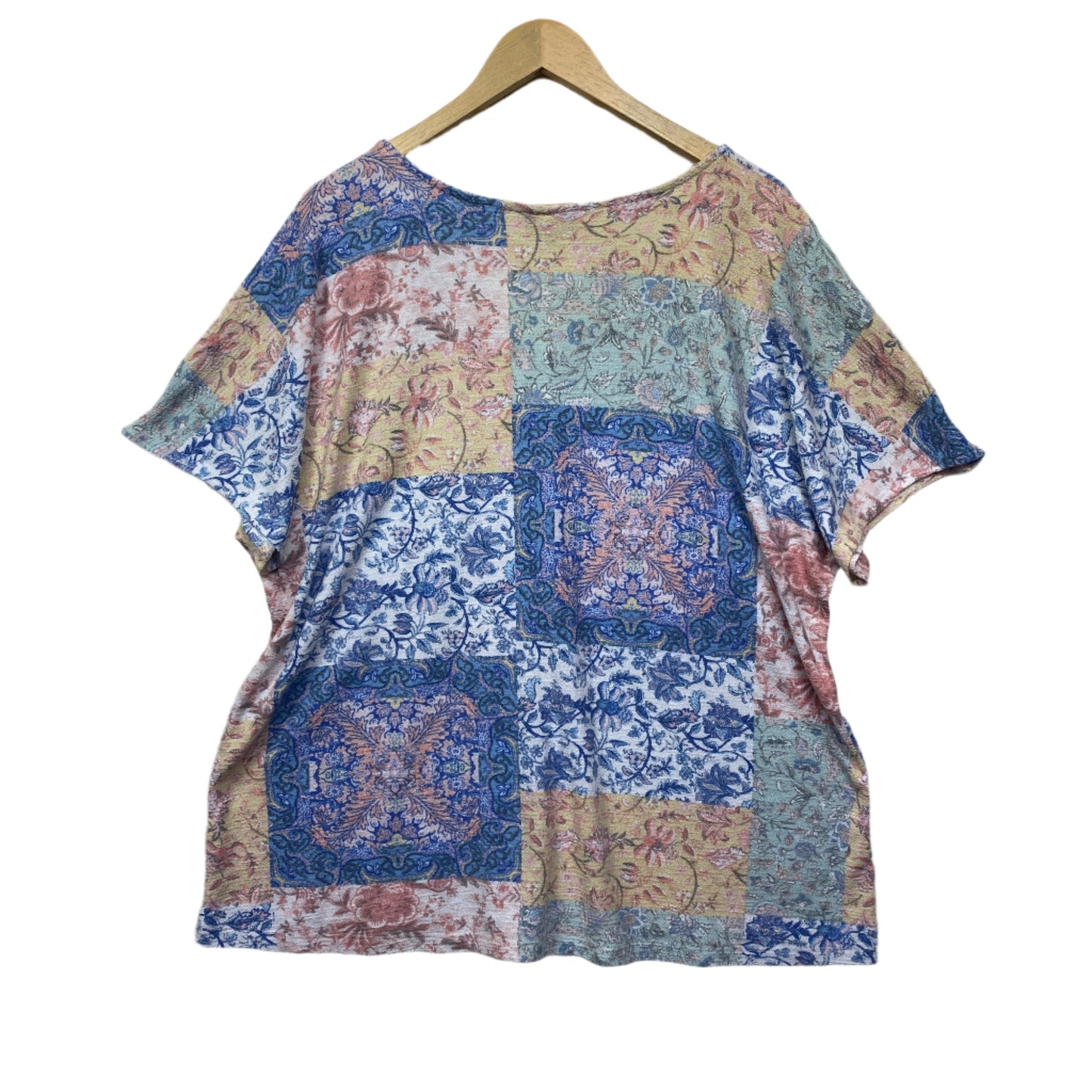 Autograph Top Size 18 Short Sleeve Multicoloured