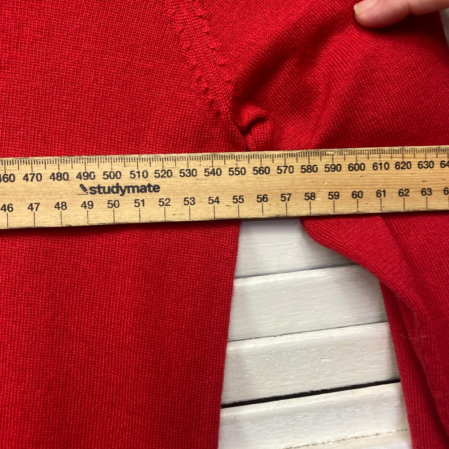 Capture Jumper Size XL Red Long Sleeve Wool Blend Lightweight