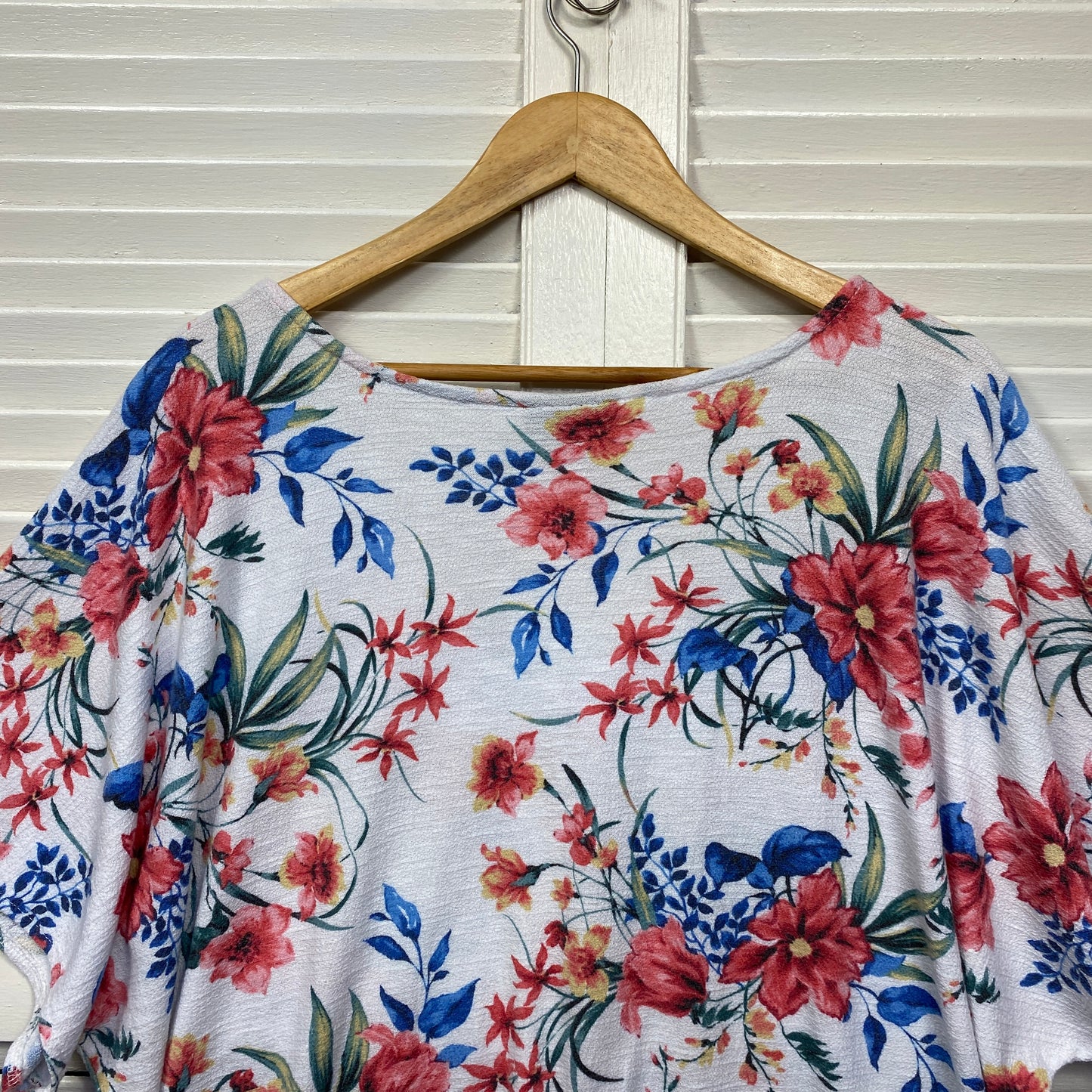 Autograph Top Size 18 Short Sleeve Floral