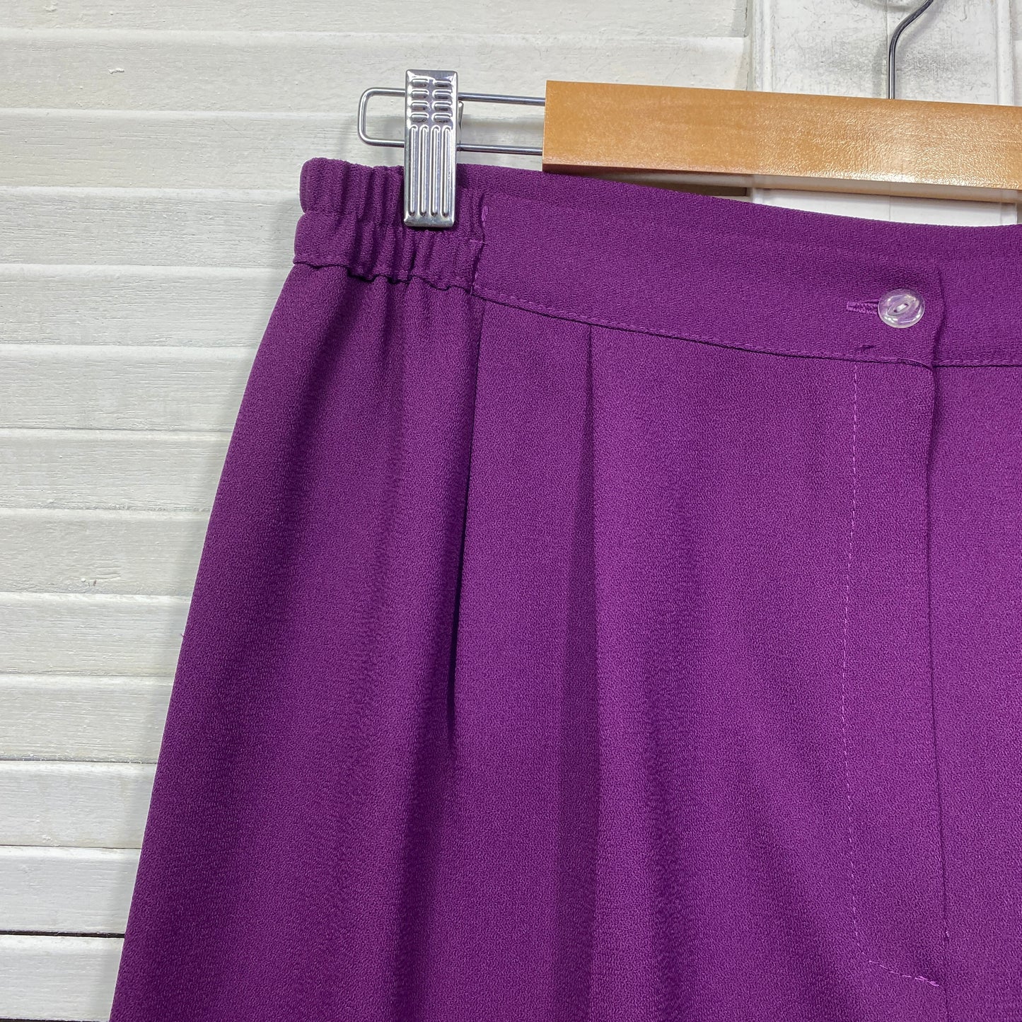 Vintage Purple Pants Size 14 16 18 Pleated Made in Australia