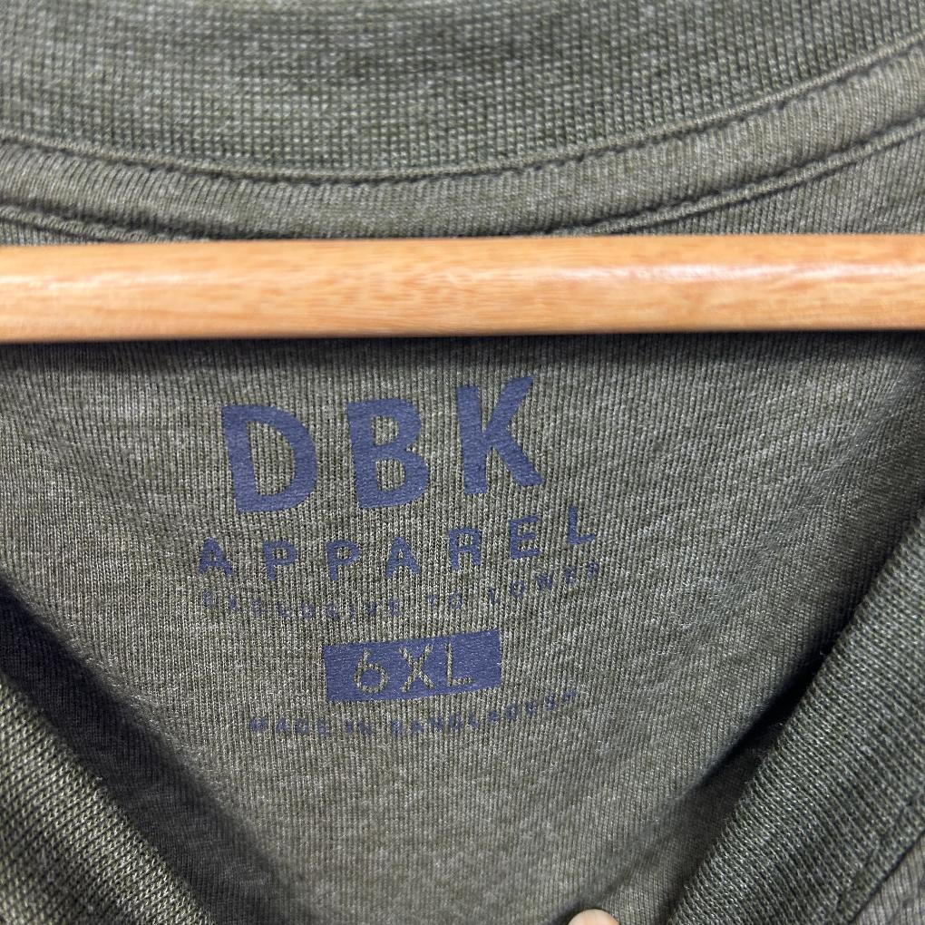 DBK Olive Cotton Tee - Size 6XL