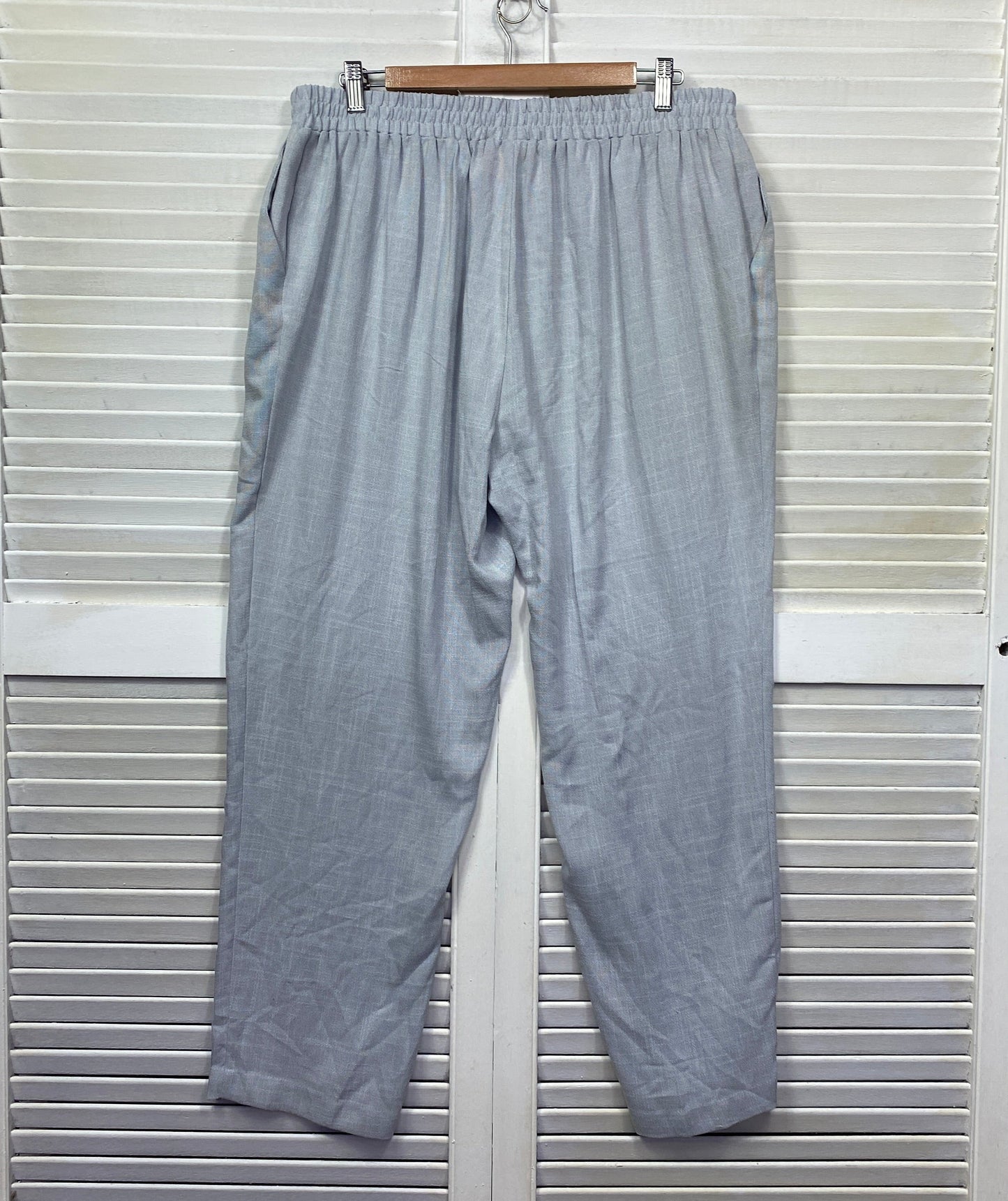 Millers Pants Size 18 Plus Grey Elastic Waist Pockets