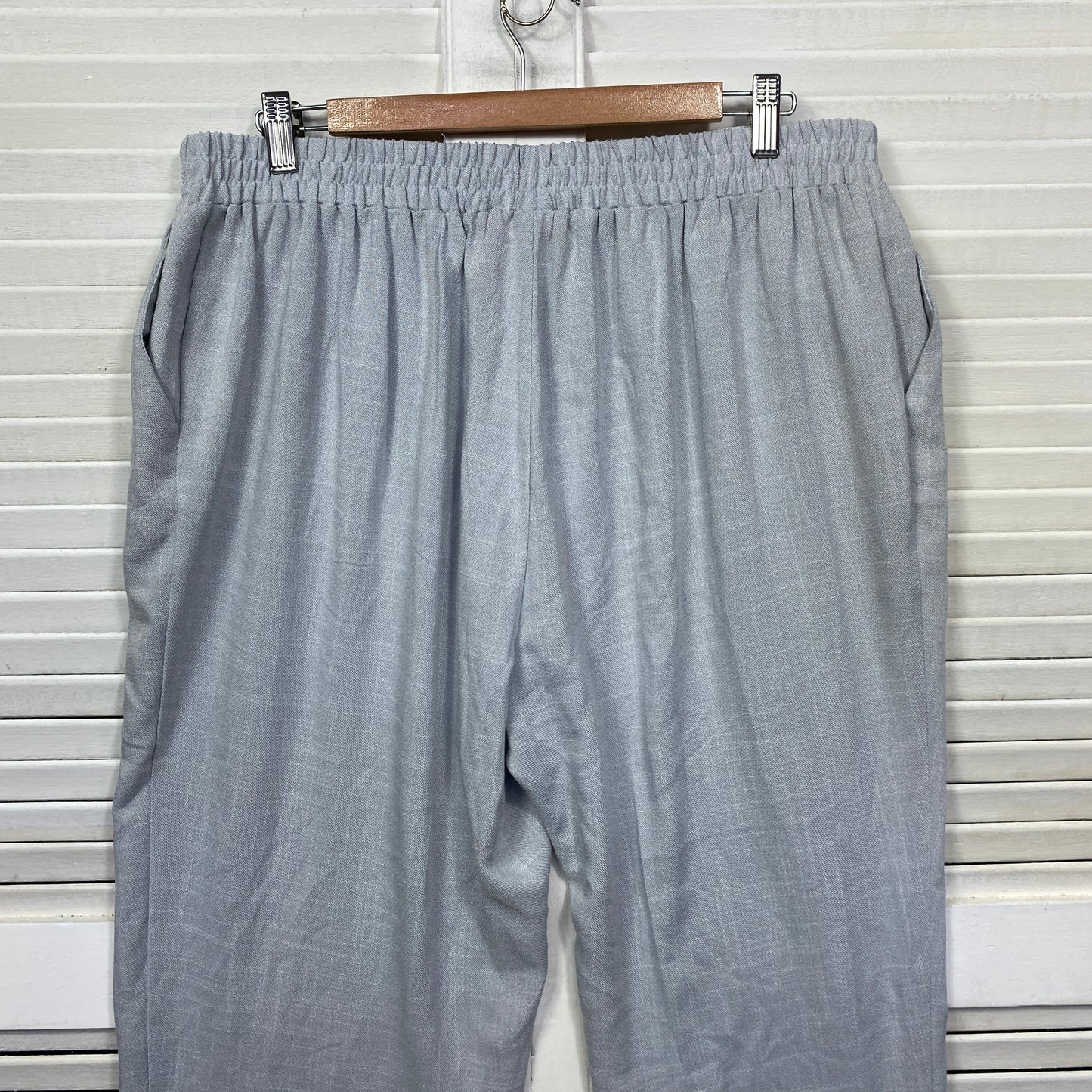 Millers Pants Size 18 Plus Grey Elastic Waist Pockets