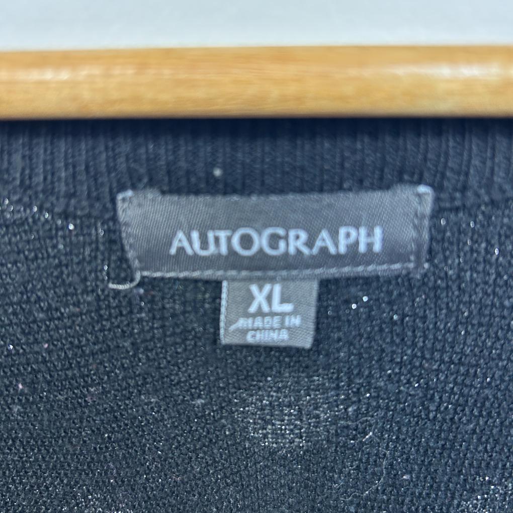 Autograph Black Spot Cardigan Knit Top - Size 22XL