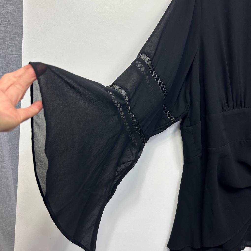 City Chic Black Top - Size 20/L