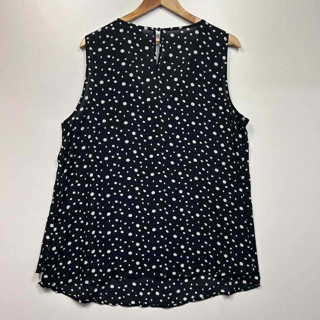 Beme Black Spot Top - Size 18