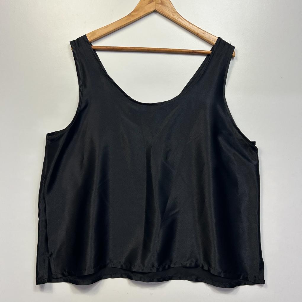 George's Black Slip Top - Size 22
