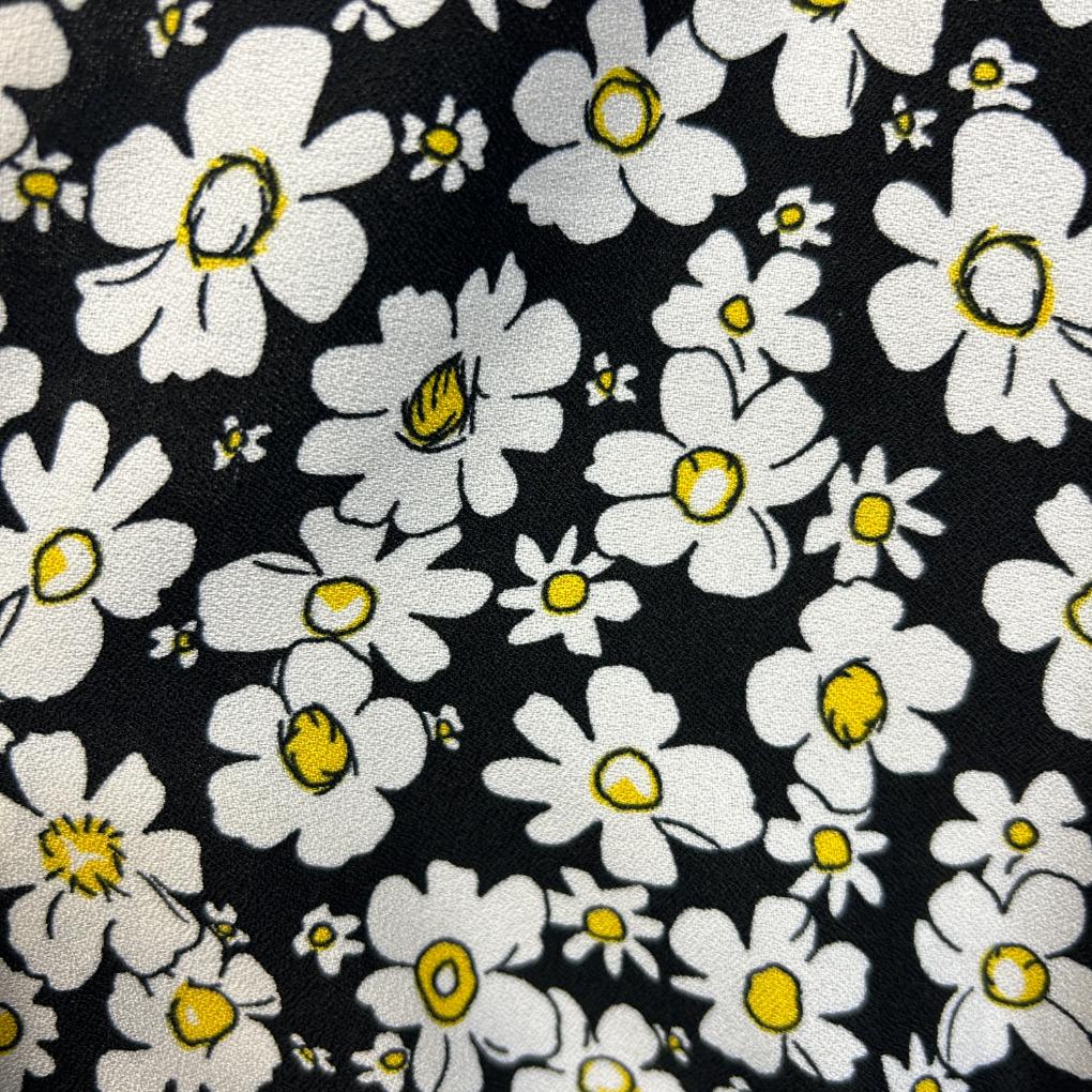City Chic Black Floral Dress - Size 18/M