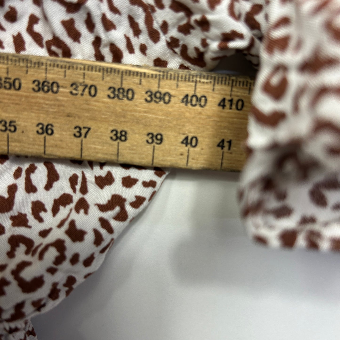 You and All Top Size 16 Animal Print Short Sleeve Rayon