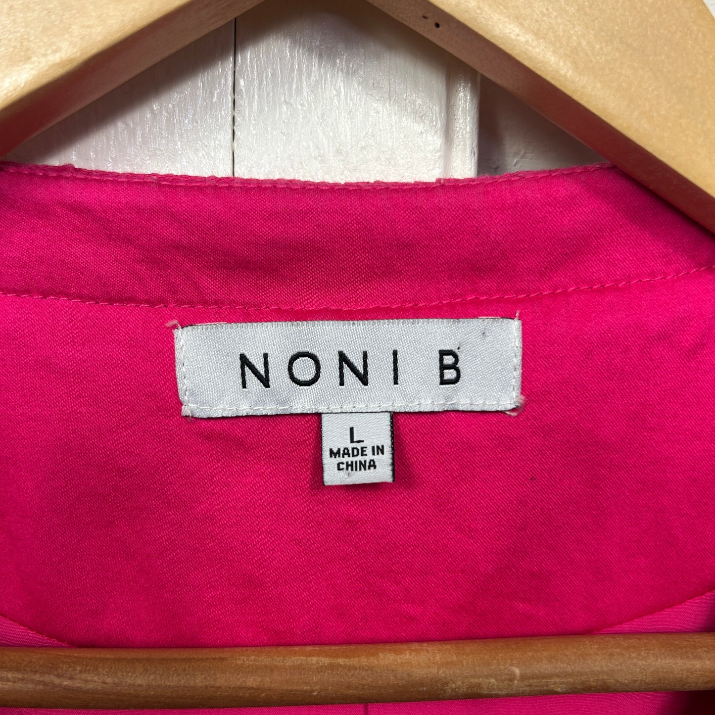 Noni B Blazer Jacket Size Larger Pink Cotton Blend Long Sleeve