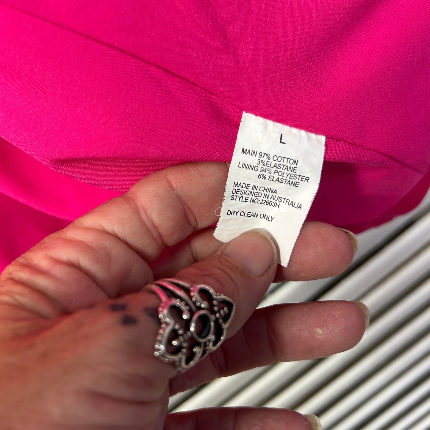 Noni B Blazer Jacket Size Larger Pink Cotton Blend Long Sleeve