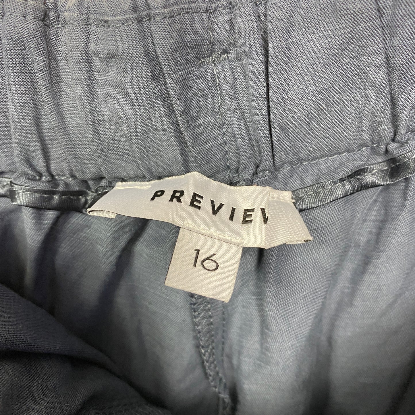 Preview Shorts Size 16 Navy Lyocell Blend Pockets