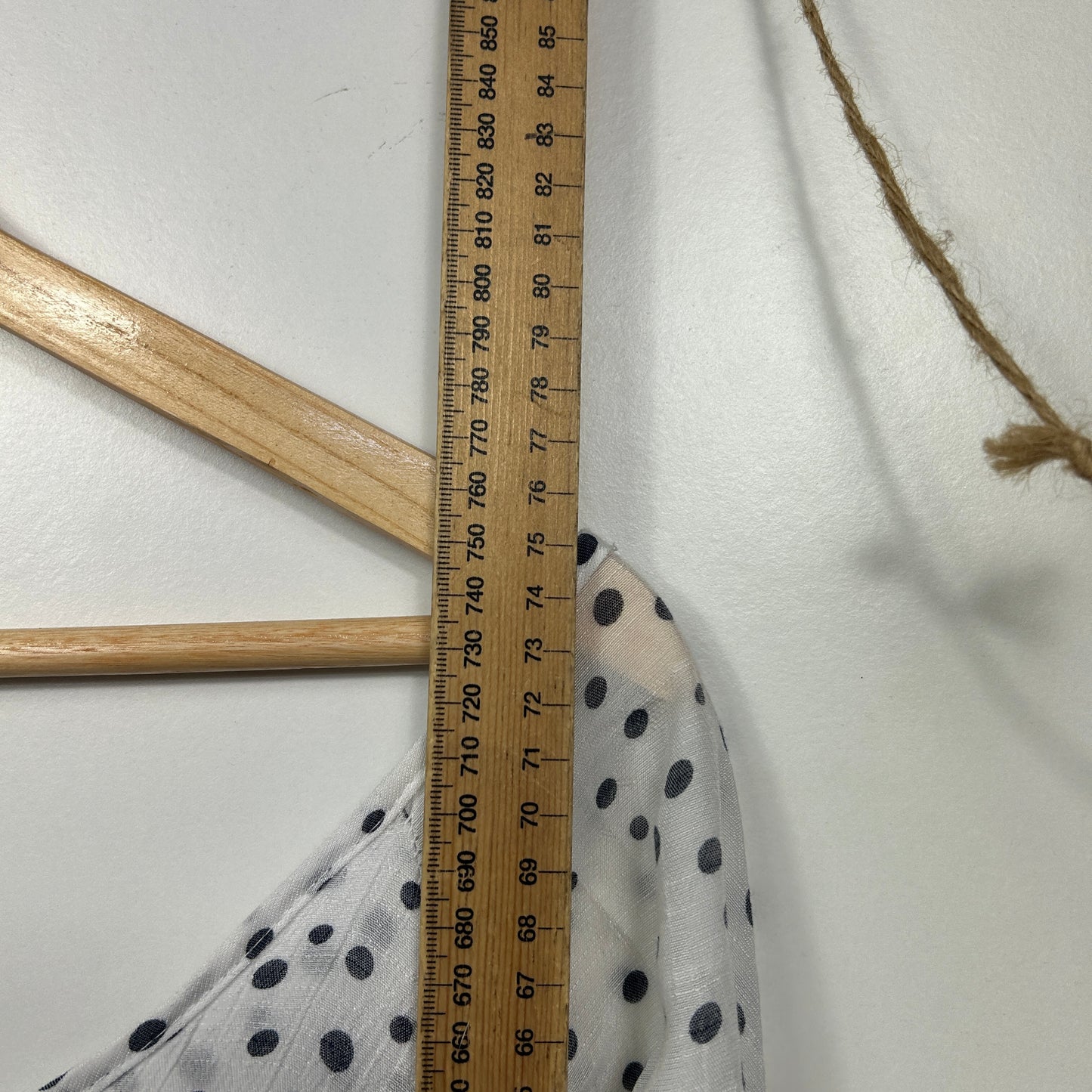 White Polka Dot Oversized Top Size 16/18?