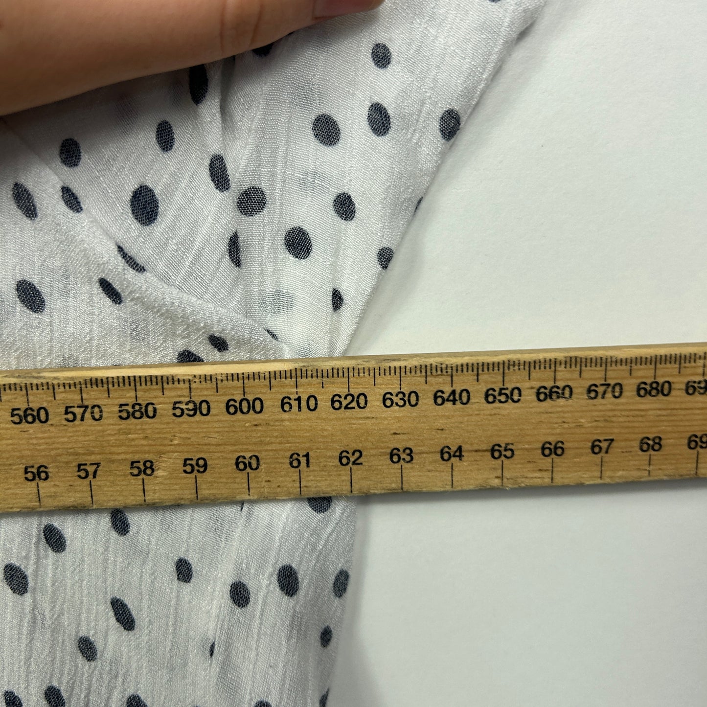 White Polka Dot Oversized Top Size 16/18?