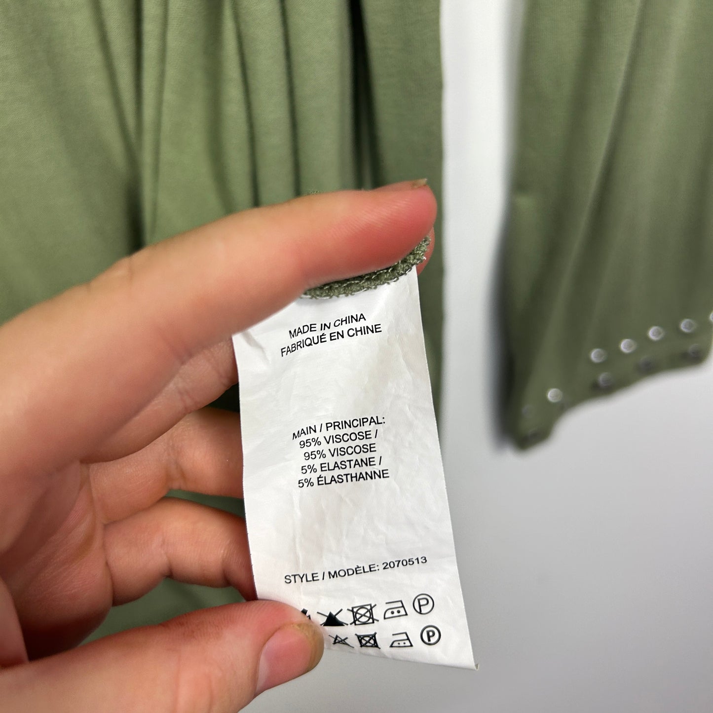 Rockmans Olive Green Studded Longline Top Cardigan Size XL