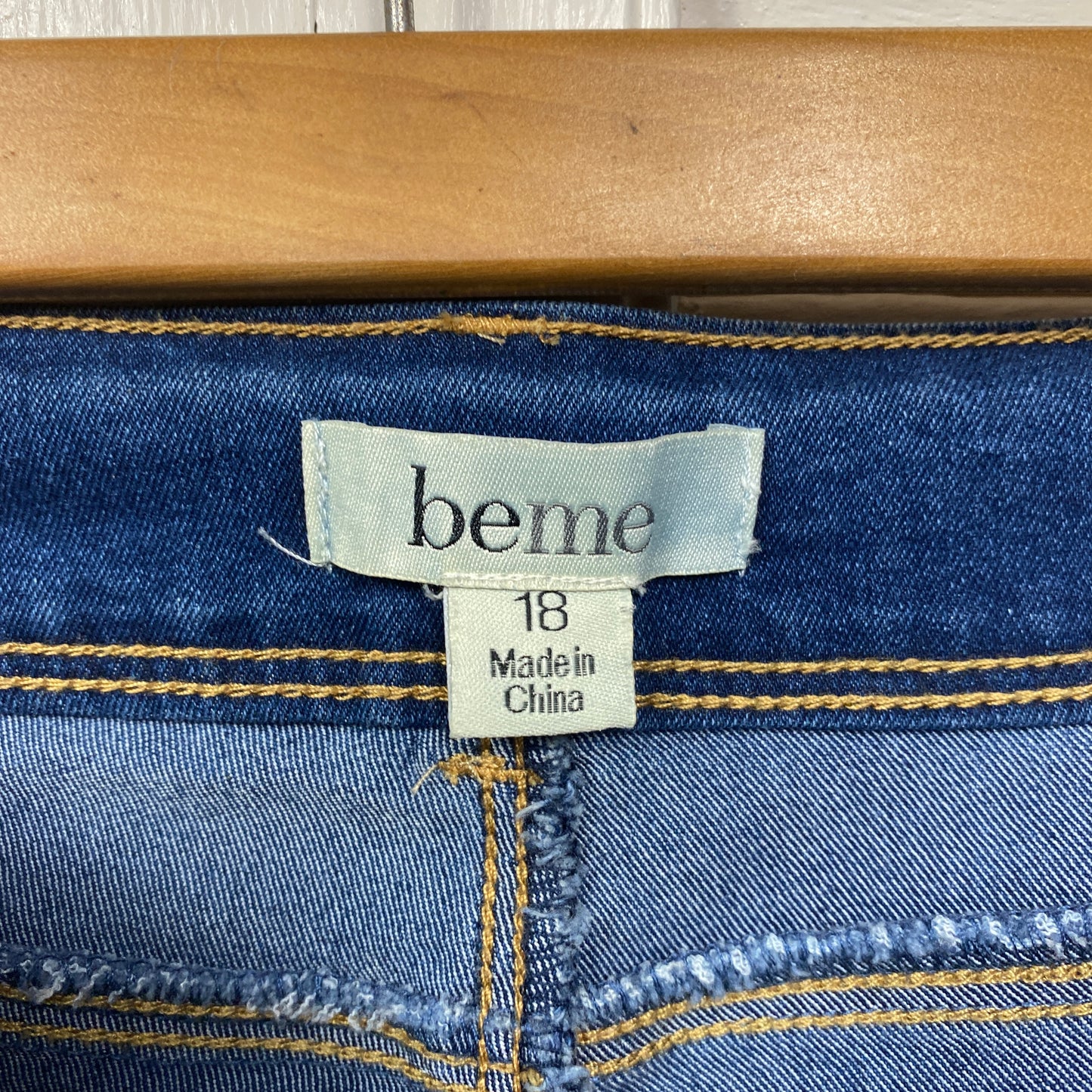 Beme Jeans Size 18 Plus Blue Pockets