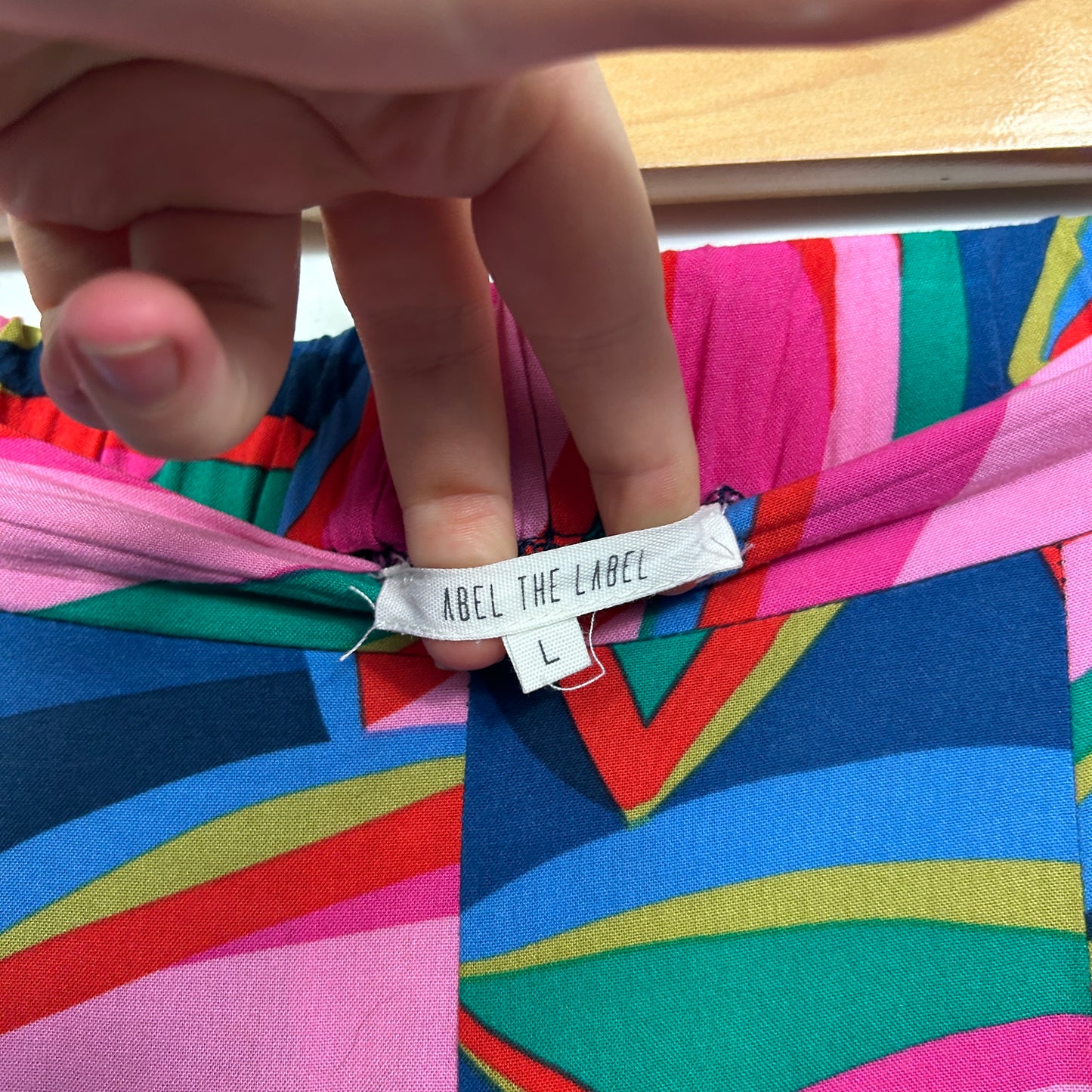 Abel The Label  Rainbow Colourful Palazzo Pants - Size L