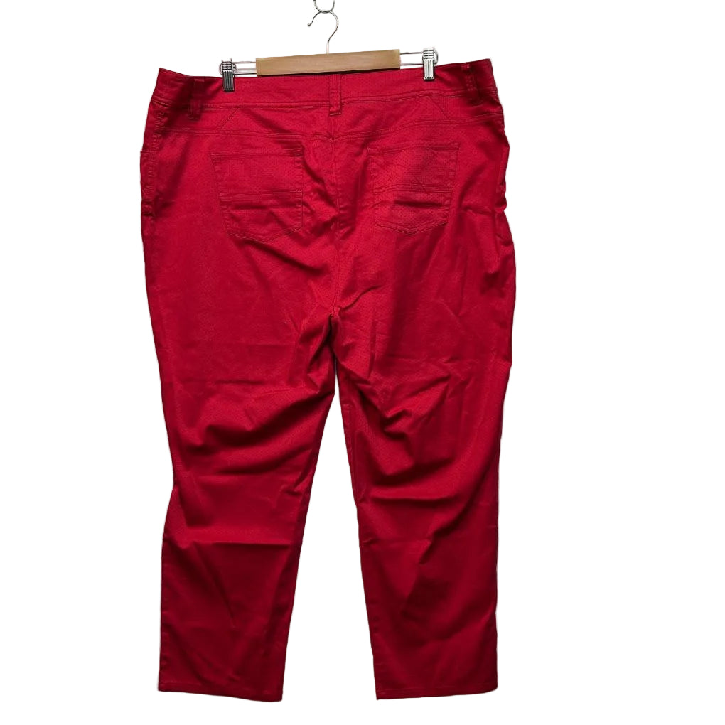 Regatta Red Cotton Pants - Size 20