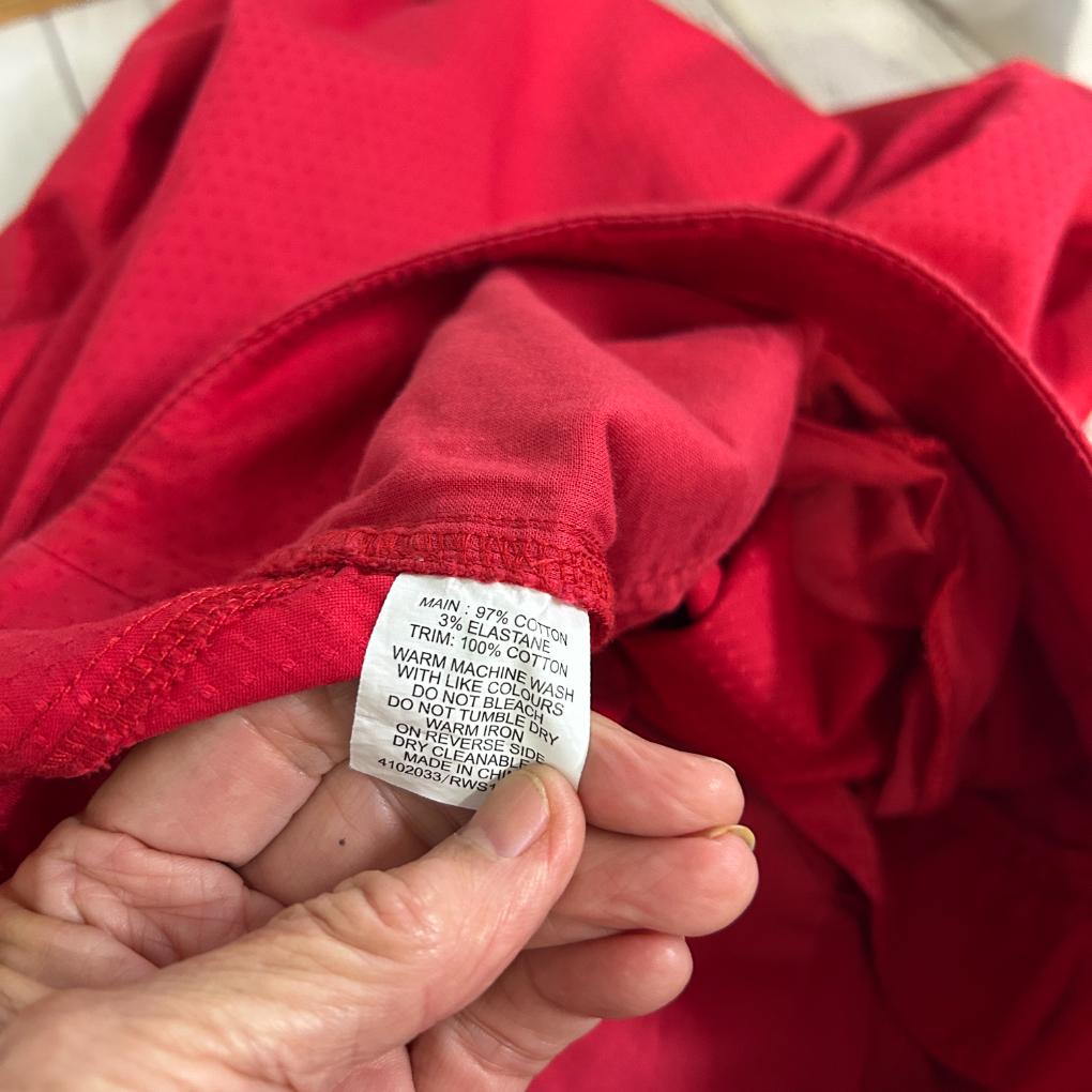 Regatta Red Cotton Pants - Size 20