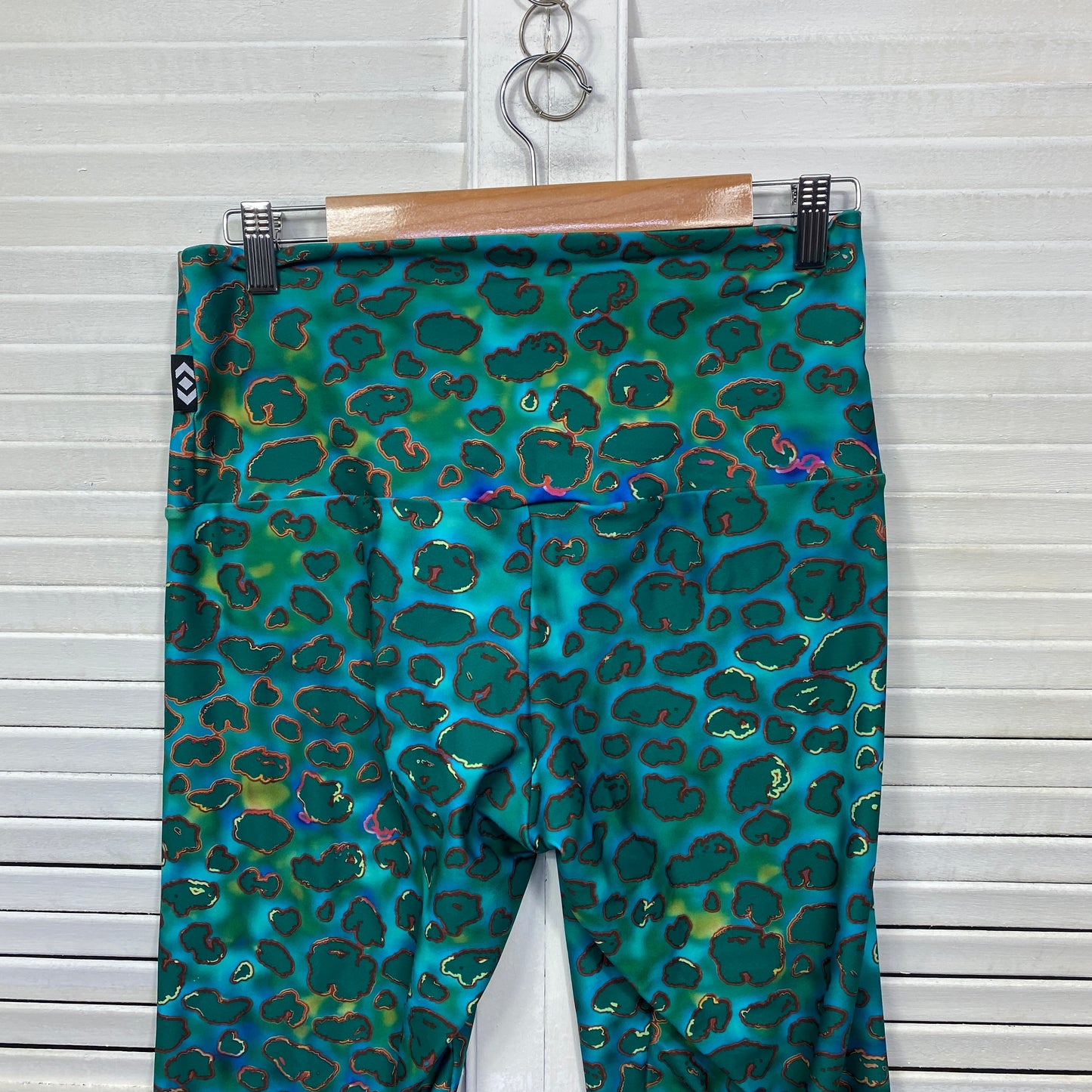 Exoticathletica Activewear Leggings Size XL 16 Green 3/4 Length