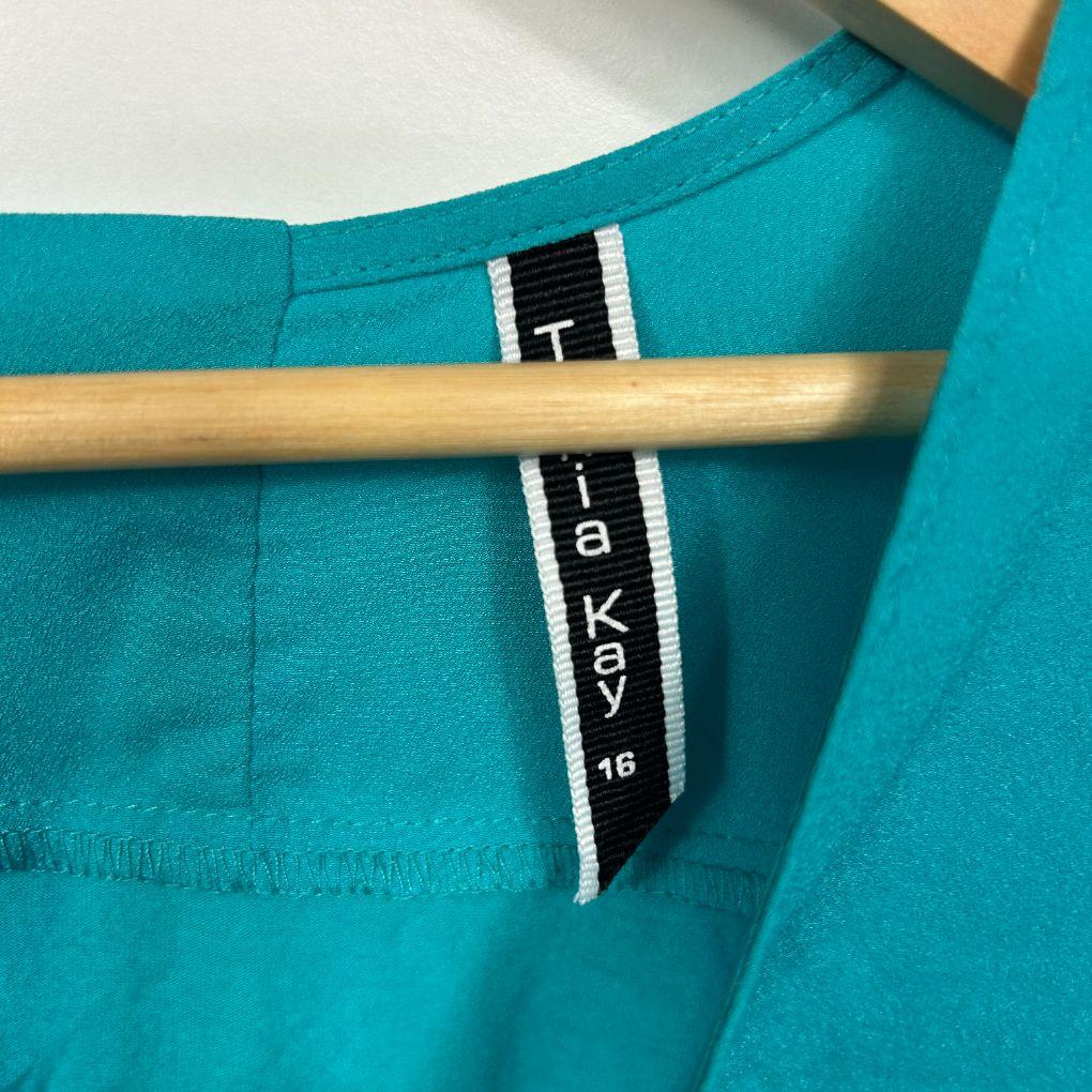 Tania Kay Teal Top - Size 16