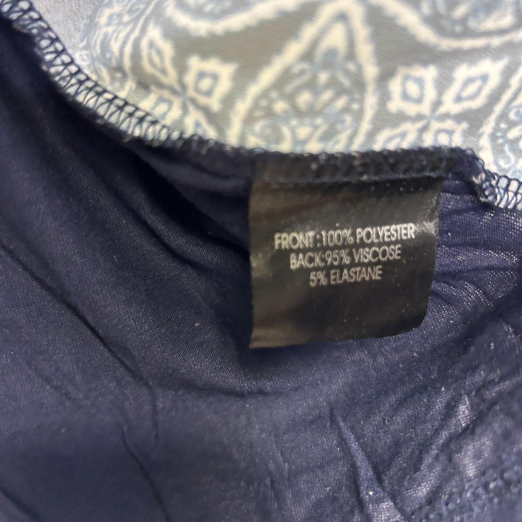 Autograph Navy Paisley Top - Size 18