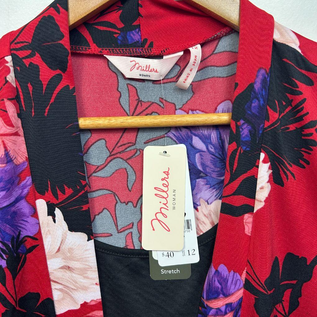 Millers Multicoloured Top - Size 12