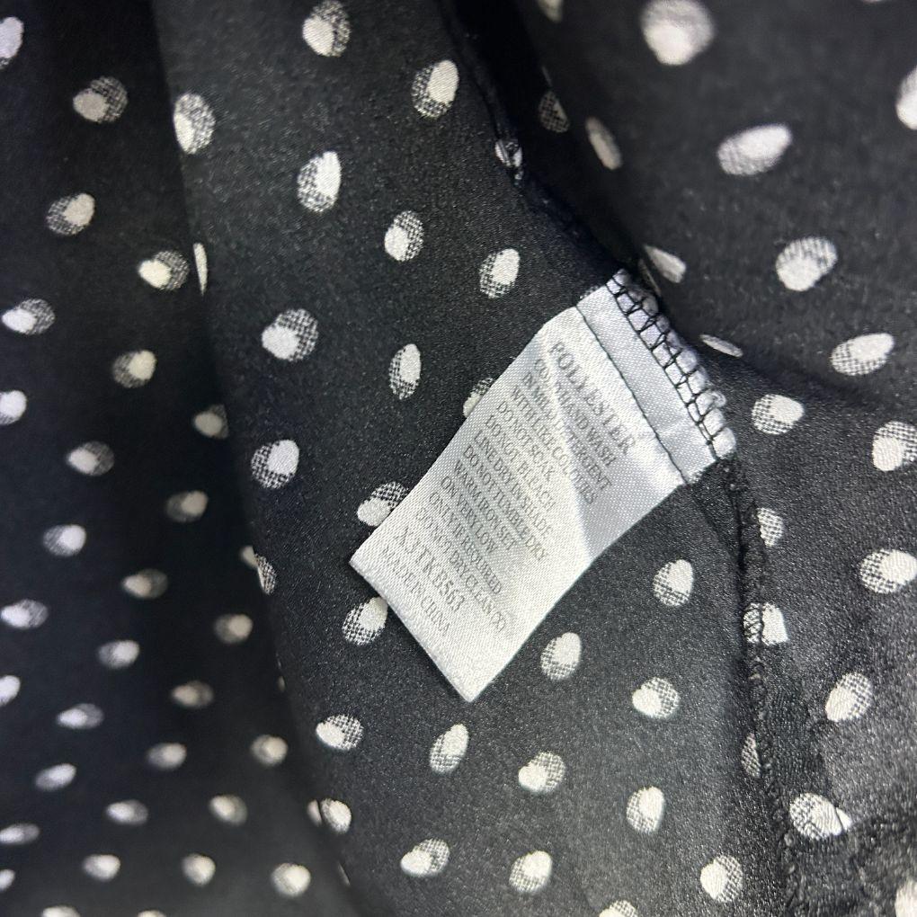 Tania Kay Black Polka Dot Top - Size 16