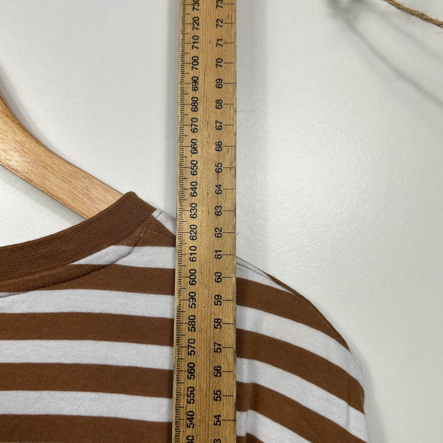 Target Brown & White Striped Cotton T-Shirt - Size 2XL