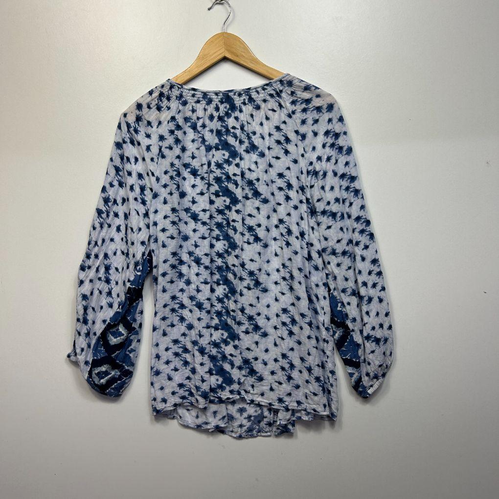 Boho Bird Blue Top - Size 14
