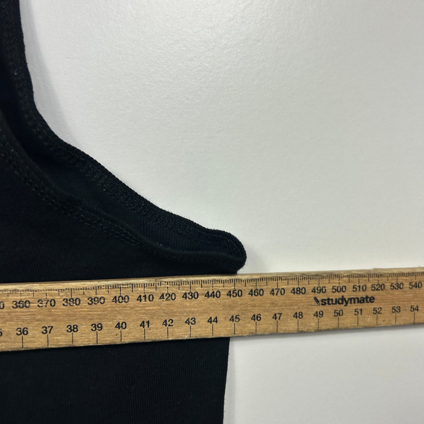 Barely Black Cotton Singlet - Size XL