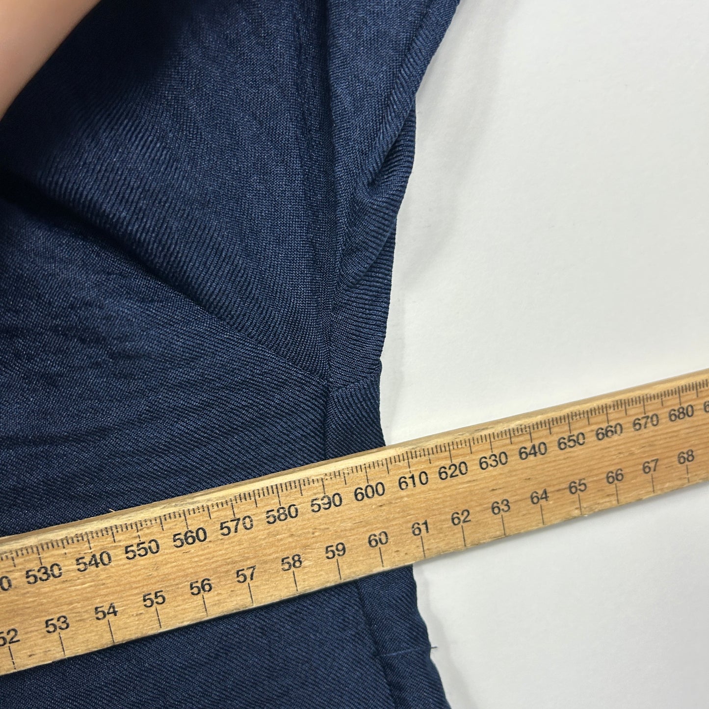 Shein Curve Navy Button-Front Top - Size 1XL