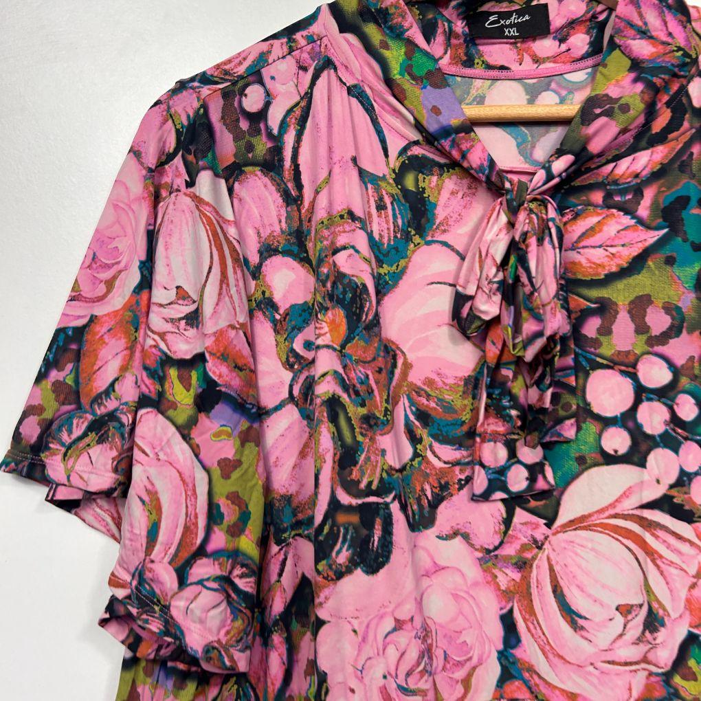Exoticathletica Pink Floral Dress - Size 20