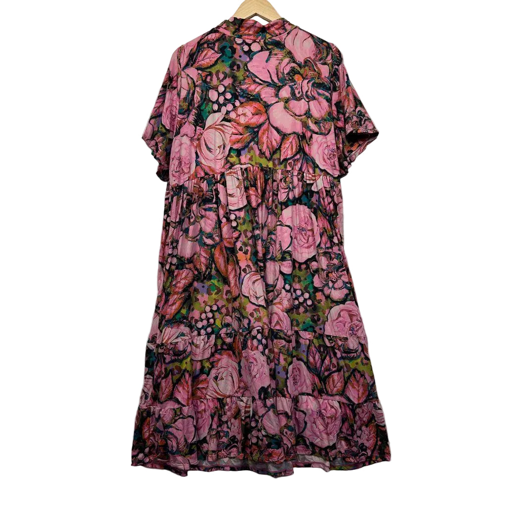 Exoticathletica Pink Floral Dress - Size 20