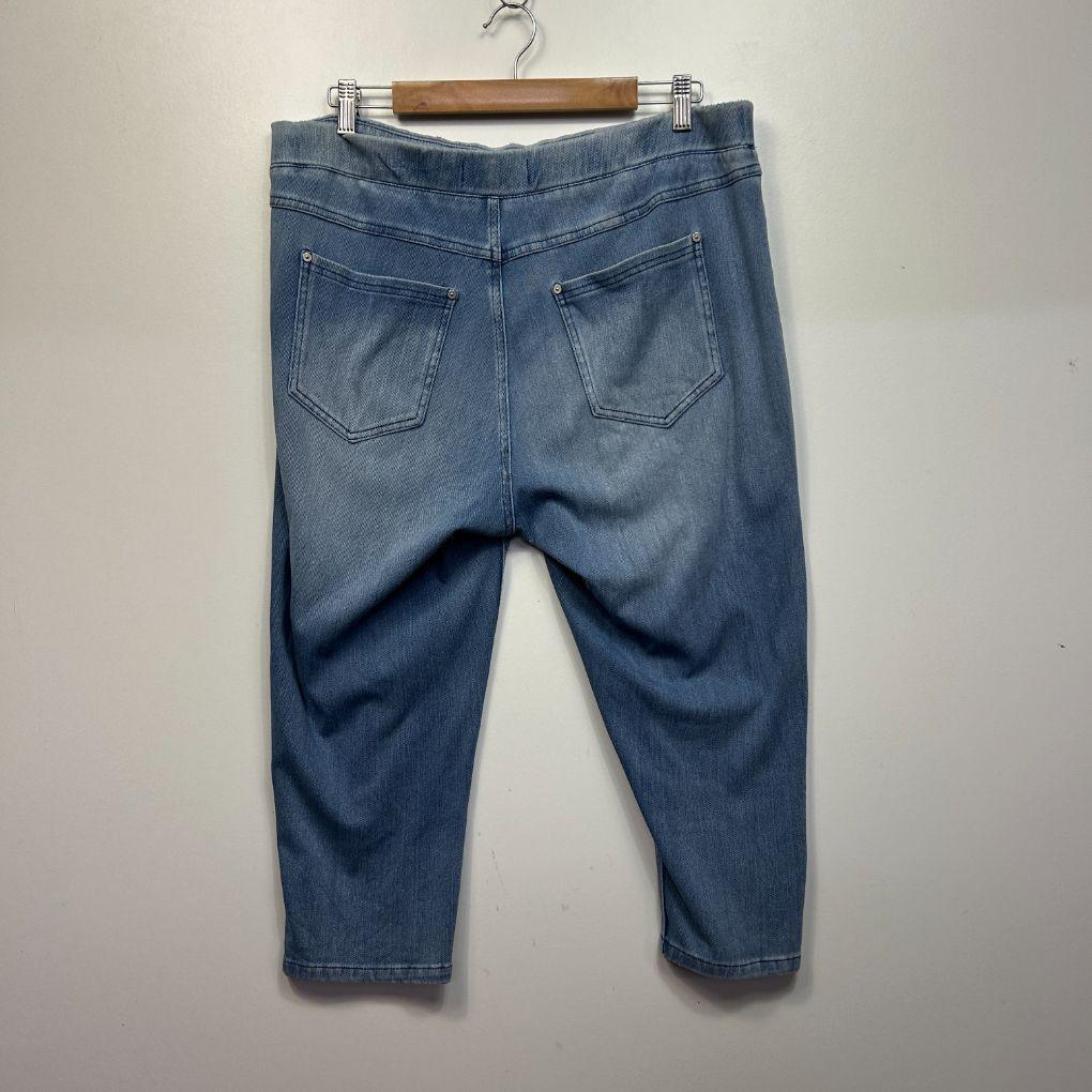 Virtuelle Blue Cropped Denim Jeans Pants- Size 18