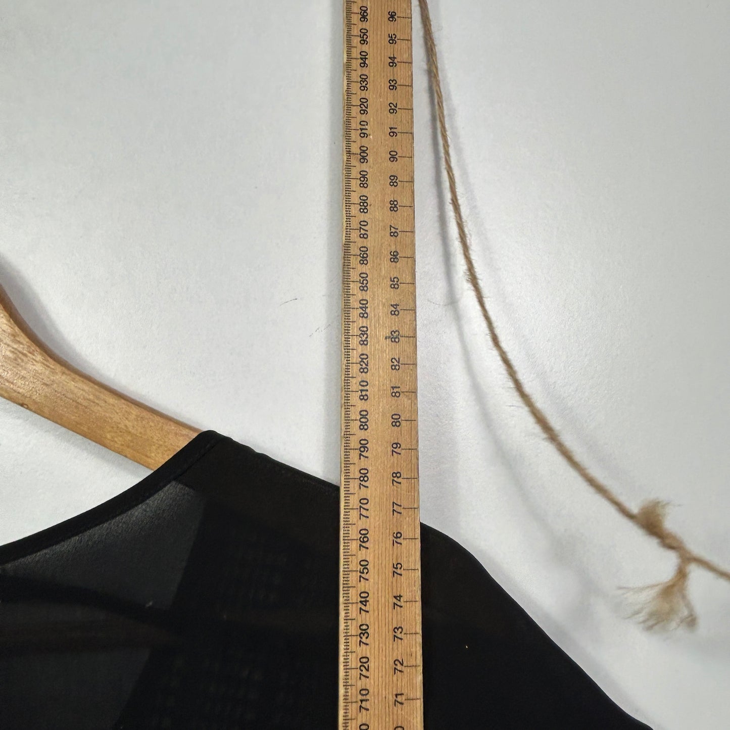 Taking Shape Black Mesh Detail Tunic Top - Size 12