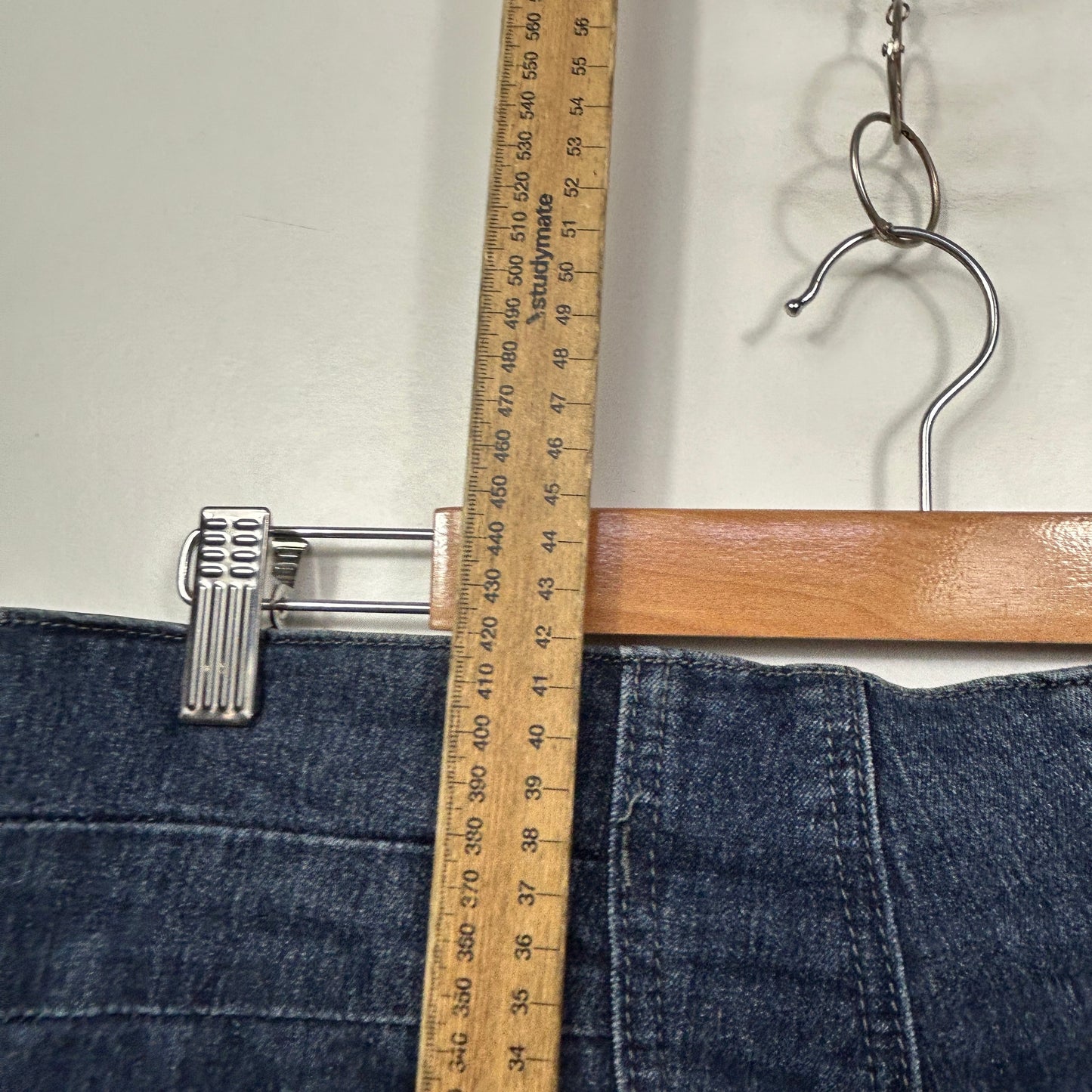 City Chic Denim Dark Wash Shorts with Pockets - Size 14?