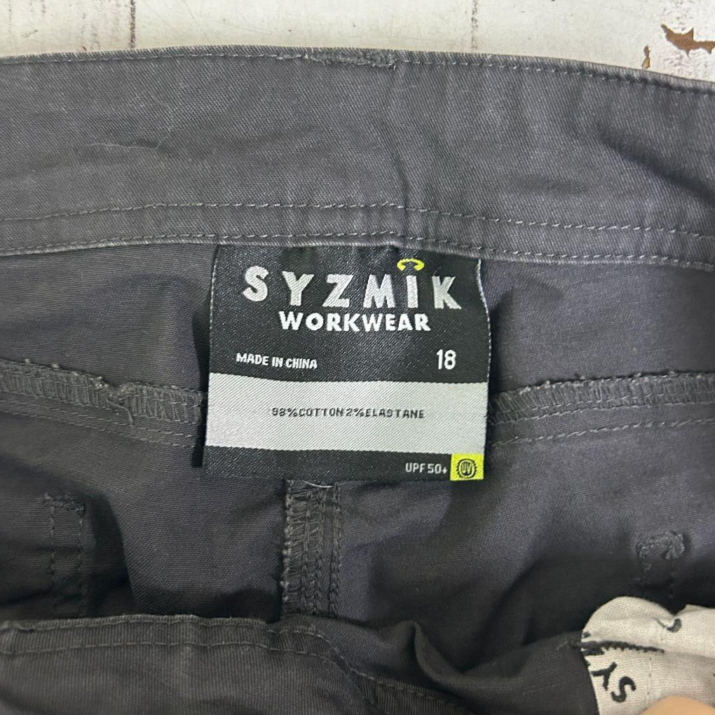 Syzmik Workwear Black Cotton Pants - Size 18