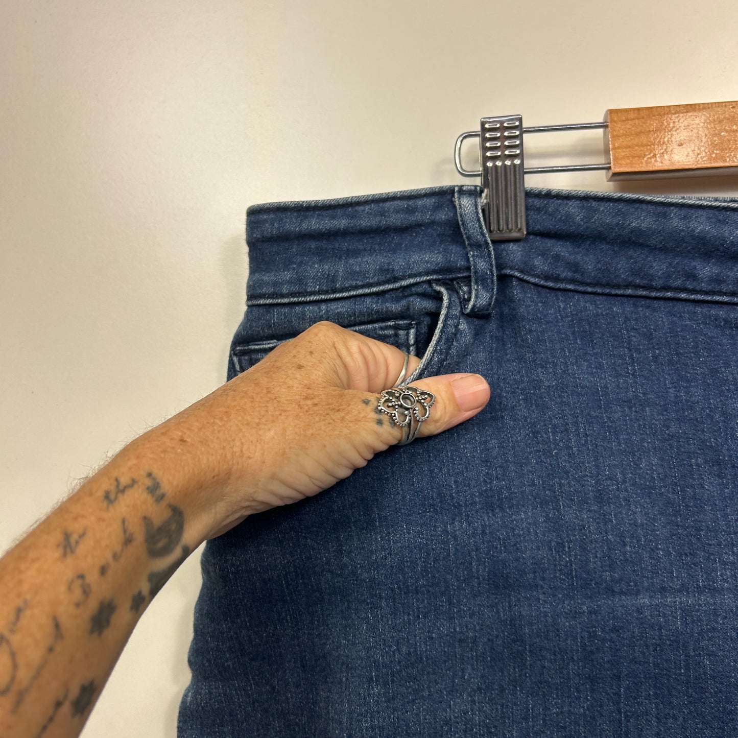 Regatta Jeans Size 22 Blue Pockets Cotton Blend