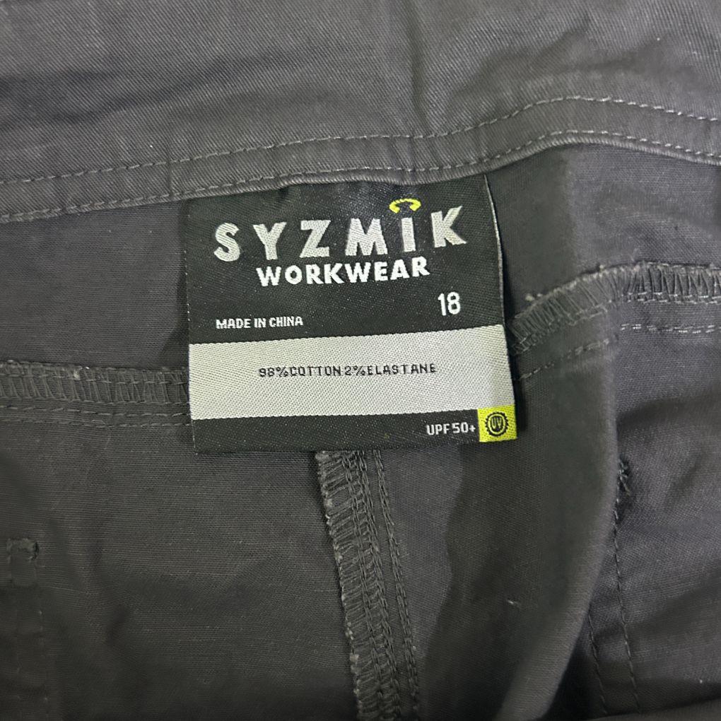 Syzmik Workwear Black Cotton Pants - Size 18