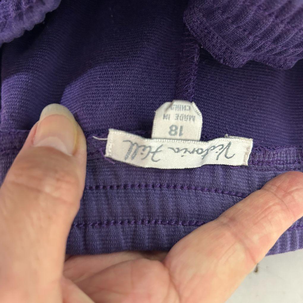 Victoria Hill Purple Pants - Size 18