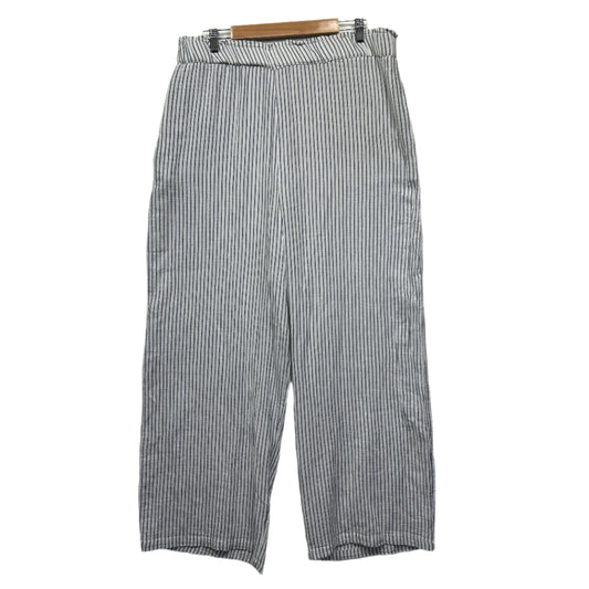 Anko Pants Size 18 White Striped Pockets 100% Cotton