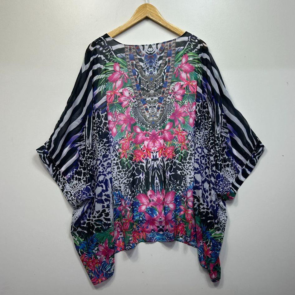 Autograph Multicoloured Top - Size 18