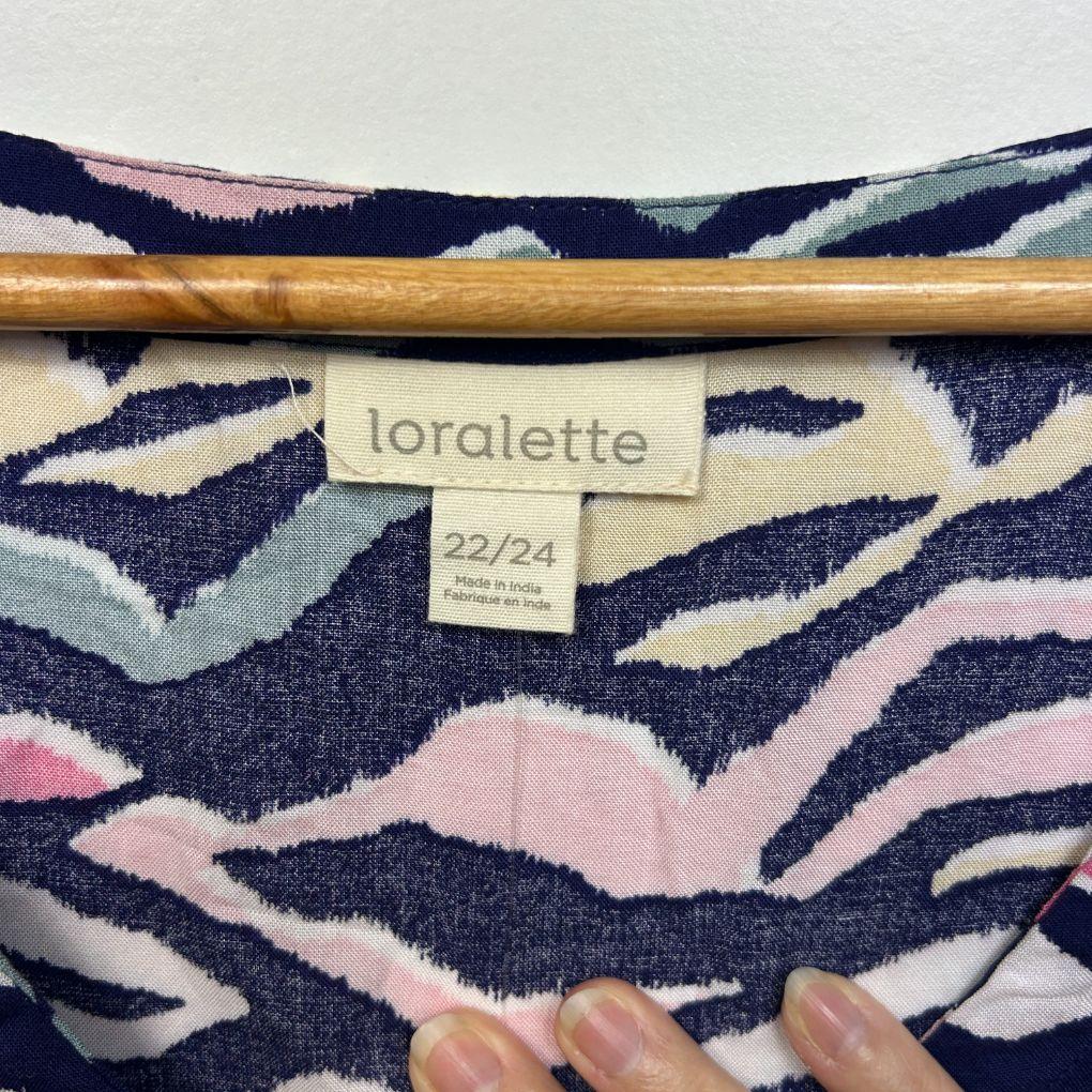 Loralette Multicoloured Dress - Size 22-24