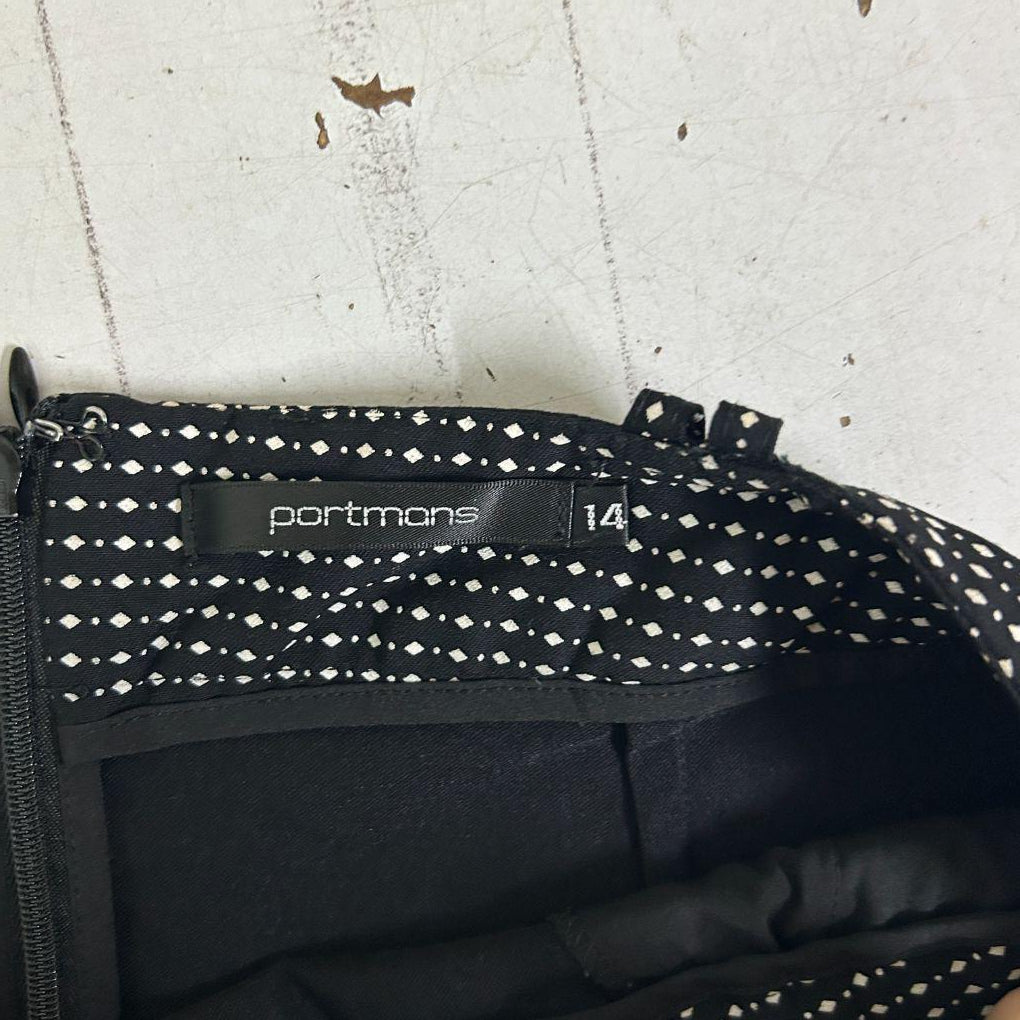 Portmans Black Skirt - Size 14