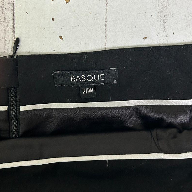 Basque Black Skirt - Size 20W