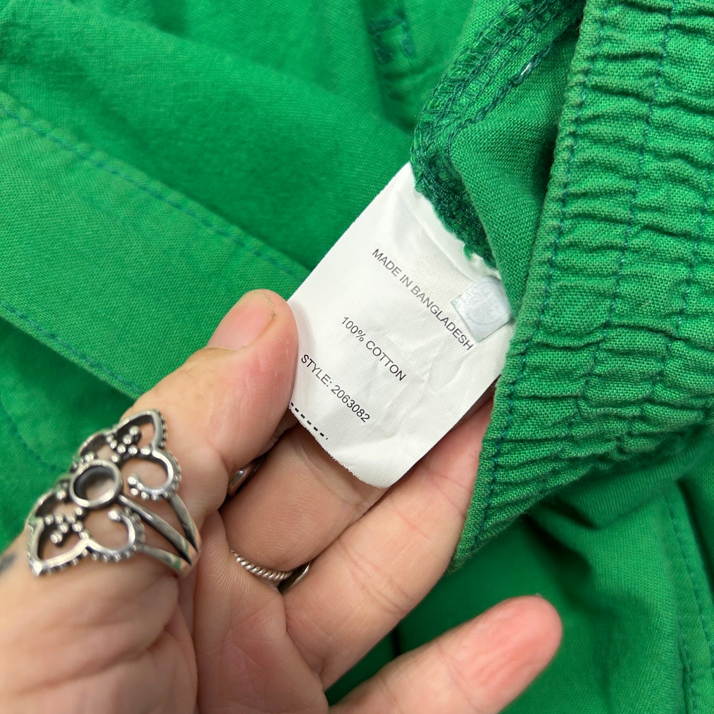 Millers Cropped Pants Size 22 Green Pockets 100% Cotton