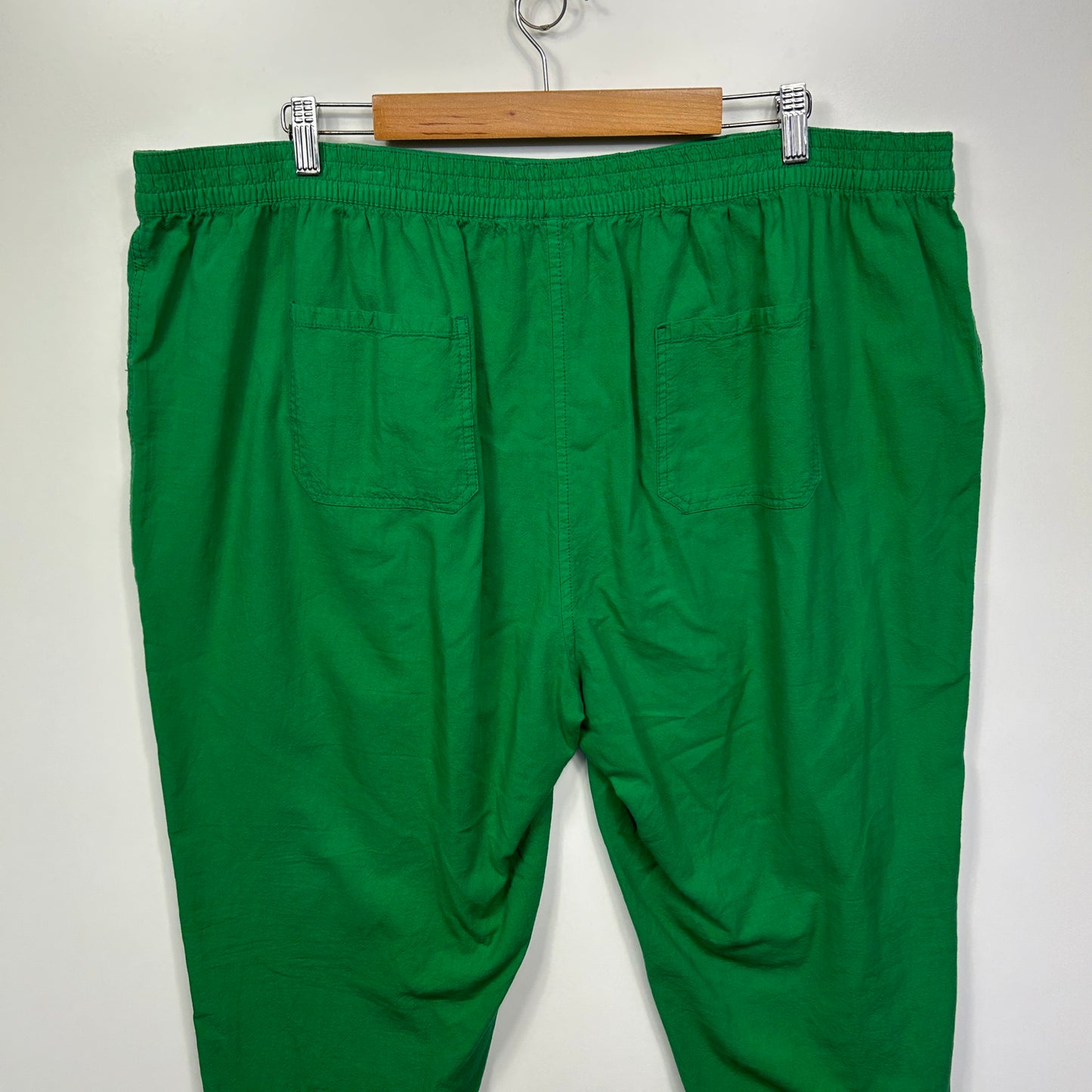 Millers Cropped Pants Size 22 Green Pockets 100% Cotton