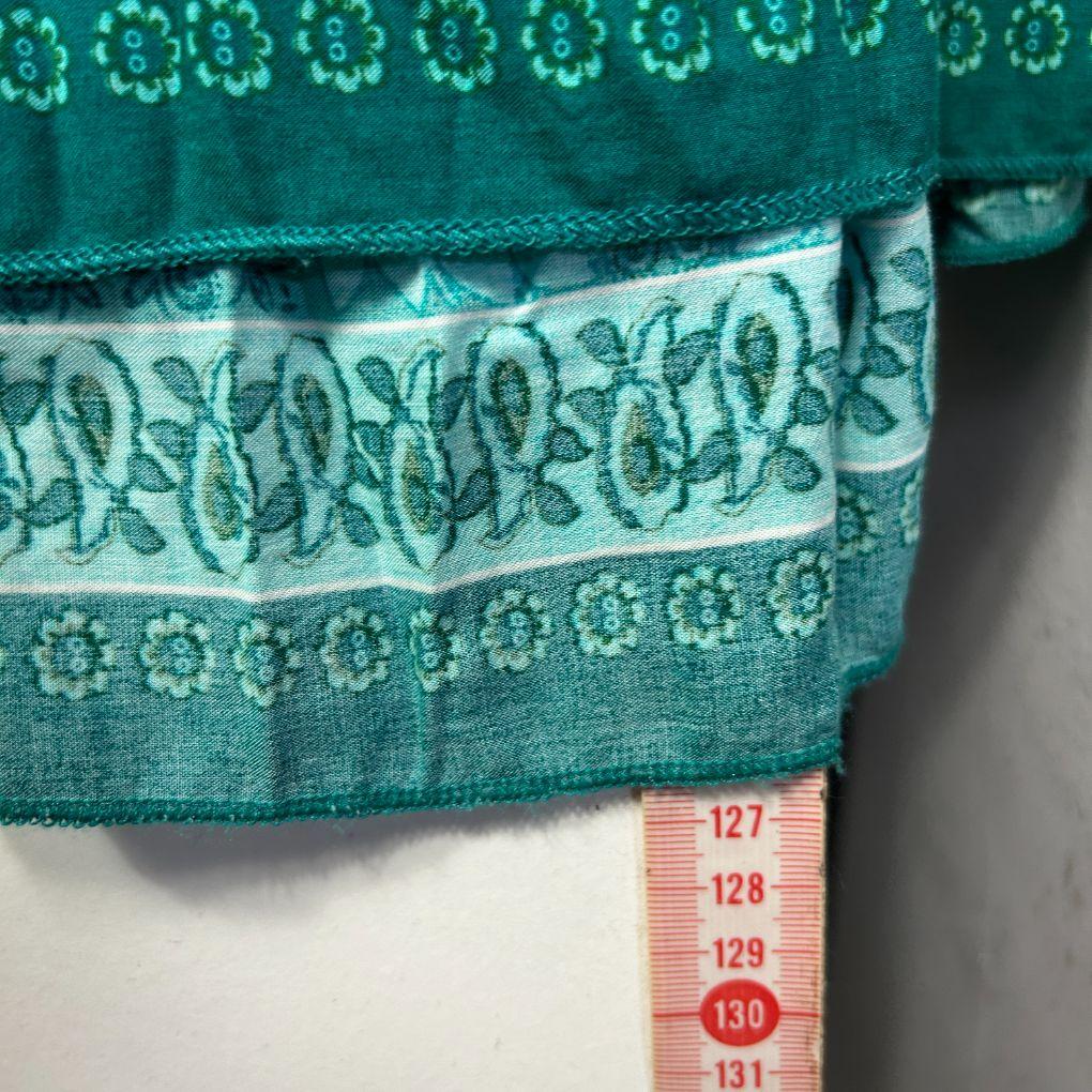 Teal Floral Boho Maxi Dress - Size 16